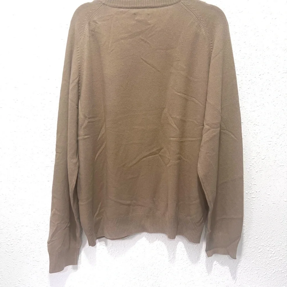 George Tan V-Neck‎ Sweater Lightweight cashmere Knit Large
